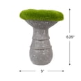 thumbnail image 5 of Northlight Small Faux Moss Mushroom Garden Statue - 6.25" - Gray, White and Green, 5 of 7