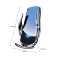 thumbnail image 3 of Wireless Car Charger,Fast Wireless Charger Wireless Charger Stand 15W Fast Charging Intelligent Induction Phone Holder,Electronic Control Telescoping,Fit for All Smartphones,Silver, 3 of 9