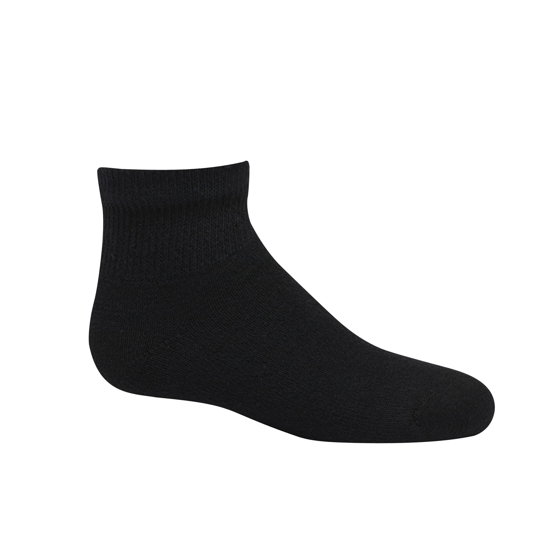 Hanes Boys Ankle Socks, 12 Pairs, Double Tough, Cushioned, Moisture-Wicking