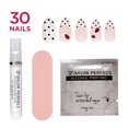 thumbnail image 5 of Salon Perfect Artificial Fake Press On Nails, 474 Modern Nostalgia, Polka Dot Ladybug, Medium Almond, File, Glue and Prep Pad Included, 30 Nails, 5 of 7