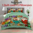 thumbnail image 2 of putnchl Duvet Cover Printed With Christmas Decoration Super Soft Brushed Microfiber Double Bed Comfortable Set With Zipper Closure And 2 Pillowcases, 2 of 3