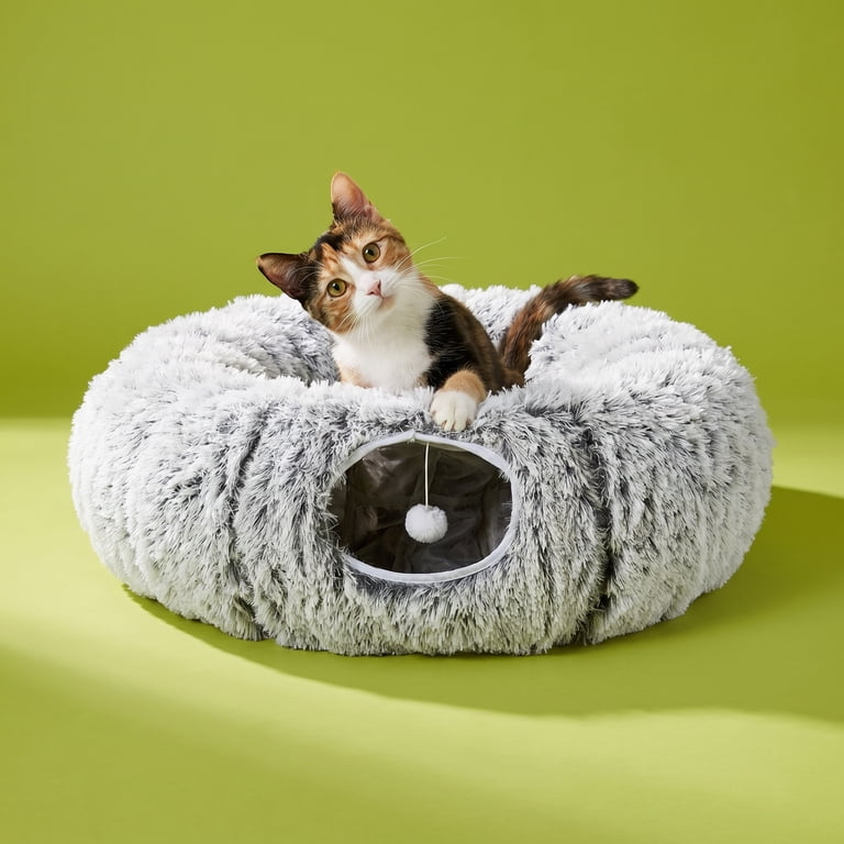 Vibrant Life Multi-Function Cat Tunnel, Gray, 32 In photo 2