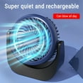 thumbnail image 4 of EGNMCR Fan Desktop Small Fan Rechargeable Desktop Fan Portable Office Student Dormitory Home Mini Fan Mute Small fan, 4 of 8
