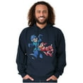 thumbnail image 5 of Classic Video Game Mega Man and Rush Hoodie Sweatshirt Women Men Brisco Brands S, 5 of 6