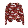 thumbnail image 4 of Wancir Toddler Boys Girls Christmas Sweatshirts Kids Ugly Xmas Pullover Funny Santa Reindeer Truck Shirts Tops 1-12 Years, 4 of 5