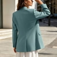 thumbnail image 6 of Mifsaly Womens Business Casual Blazers Long Sleeve Notch Lapel Work Office Suit Jackets Two Buttons Slim Fit Professional Blazer Coats Green,XXXL, 6 of 9