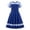 BU2, variant on REDARER Girls' Fit & Flare Dress with Polka Dot Mesh Yoke & Hem, Classic Round Neck Casual Everyday, for Spring & Summer,12-13 Years