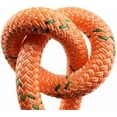 thumbnail image 3 of Rope Arborist Dead Eye Sling Lanyard (5/8 inch) - Shock Absorbent, Composite Double Braid, High Tensile Strength, Tough Polyurethane Coating Orange 5/8" X 8', 3 of 7