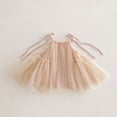 thumbnail image 2 of REDARER Toddler Girls' Summer Tulle Dress with Tie-Up Spaghetti Straps & Puff Skirt Princess Style Kids Outfit,6-12 Months, 2 of 8