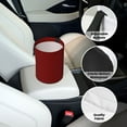 thumbnail image 6 of Naloa Maroon Car Trash Can Garbage Car Accessories Trash Can Car Waste Bin for for Driver and Passenger Any Vehicle, 6 of 7