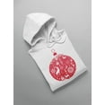 thumbnail image 3 of Red Christmas Sphere Hoodie Men -Image by Shutterstock, Male 3X-Large, 3 of 4