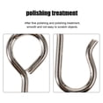 thumbnail image 3 of HEALEEP Crochets pour Rideaux 100 Pcs Acier Inoxydable Argent pour Divers Usages 2.20x0.80x0.10 Po, 3 of 8