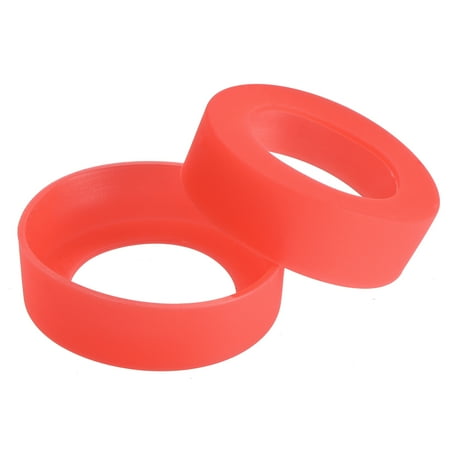 

Uxcell 62mm ID Anti-slip Bottom Sleeve Cover Water Bottle Boot Red 4 Pack