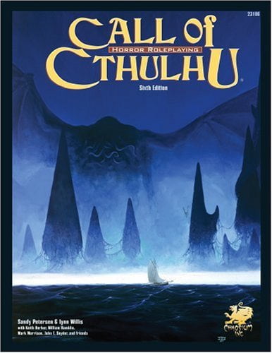 full color poster Call of Cthulhu version Dogs Playing D&D 