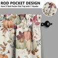 thumbnail image 5 of Rod Pocket Kitchen Curtain Set 3-Piece, 27.5x36 Inch Valance & Tier Drapes, Polyester Pongee Cafe Curtains for Living Room, Bathroom, Farmhouse Rustic Country Window Treatments., 5 of 6