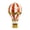 Orange, variant on Yihuala Unique Metal Hot Air Balloon Sculpture Troubled Finish Decorative Piece Ideal For Side Table Display