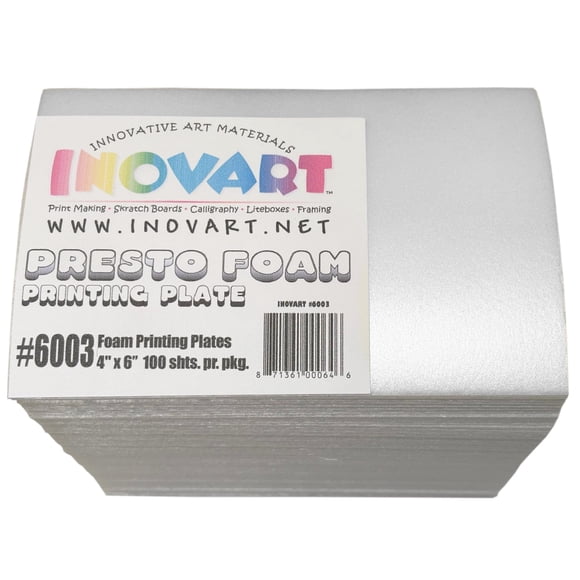 Placas de Estampado INOVART Presto Foam 10x15 cm 100 Hojas