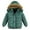 Mint Green, variant on KAUOD Boys Winter Ski Puffer Jackets Waterproof Padded Outdoor Snow Coats Kids Toddler Insulated Faux-F𝐮r Hood Outwear
