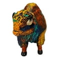 thumbnail image 2 of Colored Bison Statue Figurine 9.25 X 3.75 X 6.25 Buffalo, 2 of 2