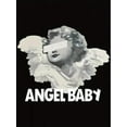 thumbnail image 2 of T-Shirt à Manches Courtes Col Rond à la Mode pour Femmes avec Imprimé Angel Youngs, Haut d'Été Sportif Décontracté, Mélange Polyester et Spandex Confortable, Lavable en Machine, Imprimé Motif, Père de Vacances, 2 of 7