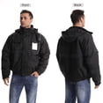 thumbnail image 2 of SKSAFETY High Visibility Reflective Jackets for Men Waterproof Safety Jacket for Men with Pockets Black Work Construction Coats for Winter Cold Weather 4XL 1 Pack, 2 of 5