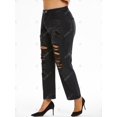 thumbnail image 3 of Jeans Talla Extra Rectos y Rasgados Rosegal  Vaqueros de talla grande, 3 of 5