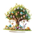 thumbnail image 2 of Adorno de Escritorio de Huevos de Pascua, Decoración de Pascua, Patrón de 2D para Estante de Dormitorio, 2 of 8