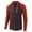 a-Brick Red13131, variant on VNKIDY Men's Hoodies Lightweight Color Block Drawstring Hooded Henley Shirt Long Sleeve Loose Fit Pullover For Casual Daily Wear Versatile Tops