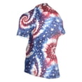 thumbnail image 3 of joogoo Swirl Tie Dye Stars Pattern Men's Cycling Jerseys Mountain Bike Short Sleeve Tops 3XL, 3 of 7