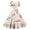Vintage Pink Floral, variant on Women'S Rainbow Leopard Print Print Square Neck Dress Short Sleeve Tie Waist A-Line Midi Swing Dress