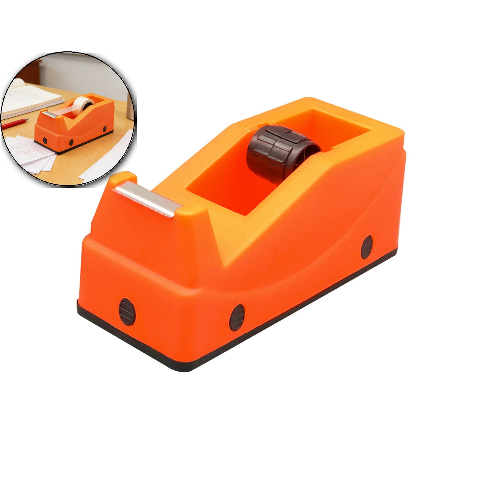 JAM Paper & Envelope Colorful Adhesive Tape Dispenser, Gold