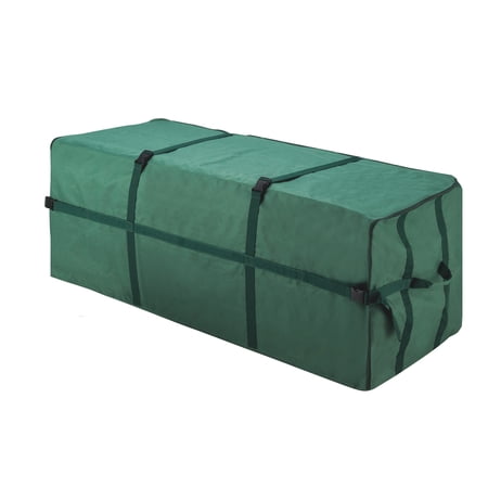 Christmas Tree Storage Bag- For 6 FT Artificial Trees- Quality Green Canvas & Binding Straps- Protects Holiday Decorations & Inflatables by Elf Stor