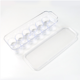 thumbnail image 1 of Portahuevos de plástico Totally Kitchen, organizador de nevera sin BPA con tapa y asas, contenedor de almacenamiento para nevera, bandeja para 18 huevos, transparente, 1 of 6