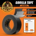thumbnail image 6 of Gorilla Ultimate Tape, High Tensile Cloth with Double-Thick Adhesive for Hauling, Strapping, Patching, Bundling, Lifting, 1.88" x 20yd, Black Pack of 1, 6 of 7
