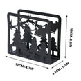 thumbnail image 3 of Xuniizn Napkin Holder for Table, Desk Organizer, Standing Napkin Dispenser Outdoor Farmhouse Black Cocktail Napkin Holders for Kitchen Coffee Shop Dining Room (4.7x1.7x3.9"), 3 of 6
