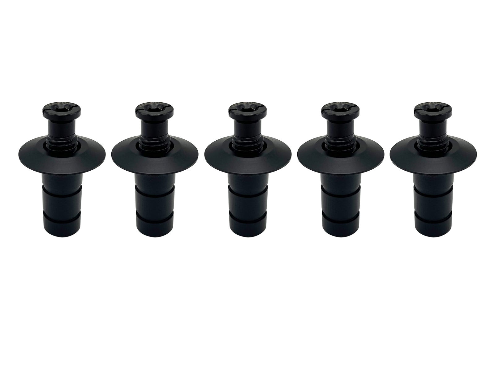 Poolzilla 5 Pack Matte Black Pool Cover Anchors for Concrete and Pavers