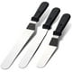 thumbnail image 1 of Espátula de glaseado de metal de acero inoxidable para decoración de pasteles de cocina, juego de 3 espátulas de glaseado en ángulo Sorxine con hoja de 6", 8", 10" (negro 2) Ormromra JQWJ084, 1 of 4