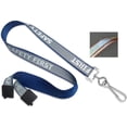 thumbnail image 2 of 5 Pack - Heavy Duty Reflective Lanyard with Safety First Imprinted and Breakaway Clasp by Specialist ID (Blue/Gray), 2 of 3