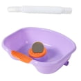 thumbnail image 1 of Lavacabezas horizontal, drenable y portátil, para pacientes encamados y embarazadas, color morado, 1 of 5