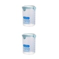 thumbnail image 1 of braveheart PP Food Storage Box Portable Transparent Replacement Fridge Restaurant Case 1000ml 2Set, 1 of 6