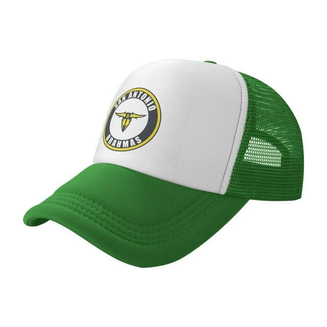 San Antonio Brahmas Trucker Hats Green One Size Adjustable Snapback Hat