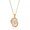 D, variant on 26 Letters 18K Gold Plated Chain Charm Necklace Pendant Women Men Jewelry Gift-H