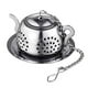 thumbnail image 5 of Infusor de té colador de té malla Extra fina de acero inoxidable con bandeja colador de hojas sueltas té más empinado para tetera té especias, 5 of 9