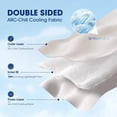 thumbnail image 4 of Cooling Comforter Queen Size Cool-Touch Design on Both Sides Soft Breathable,Lightweight Cool Blanket for Hot Sleepers and Night Sweats（ Ivory 90" x90” ）, 4 of 6