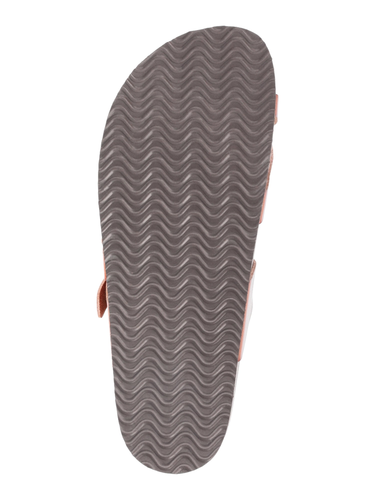 Time and Tru Women's Asymmetric Strap Footbed Sandals, Wide Width Available