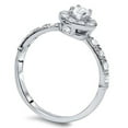 thumbnail image 2 of Pompeii 3/4CT Vintage Halo Diamond Engagement Ring 14K White Gold (G,I1-I2), 2 of 3