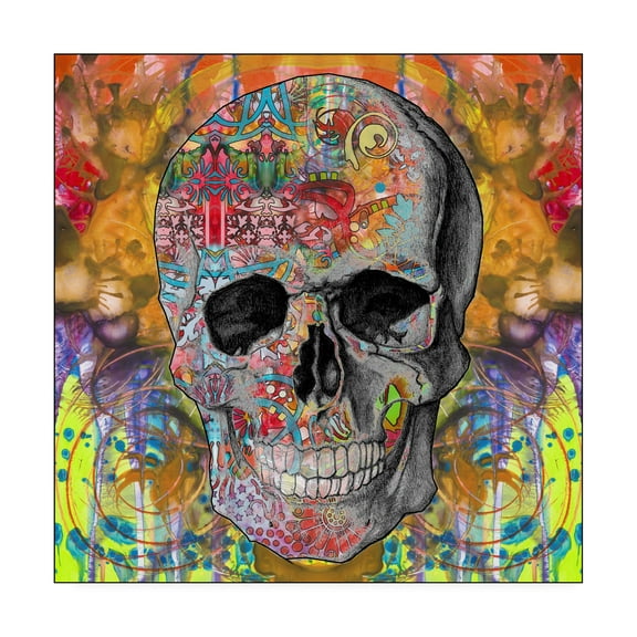 Trademark Fine Art 'Smile Skull' Canvas Art by Dean Russo