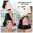 thumbnail image 6 of FORMRS Crossbody Bag for Women Quilted Travel Shoulder Cell Phone Purse with Chain Strap Handbag, Bunnies and Hearts, 6 of 7