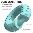 thumbnail image 2 of Playology Dog Toys | Durable Chew Toy Dual Layer Ring, Peanut Butter Scented Toy - Jumbo, 2 of 6