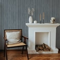 thumbnail image 6 of Tempaper Textured Faux Grasscloth Metallic Blue Peel and Stick Wallpaper, 20.5" x 16.5', 6 of 8